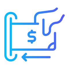 deposit gradient icon