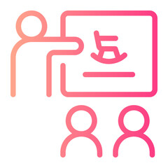 financial advice gradient icon