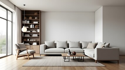 Modern Living Room with Stylish Sofa Setup