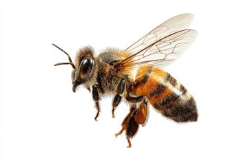 bee on white background