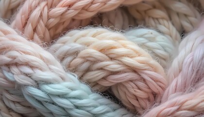 Close up pattern of knitted wool with pastel color