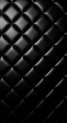 Sophisticated Black Diamond Pattern Quilted Texture