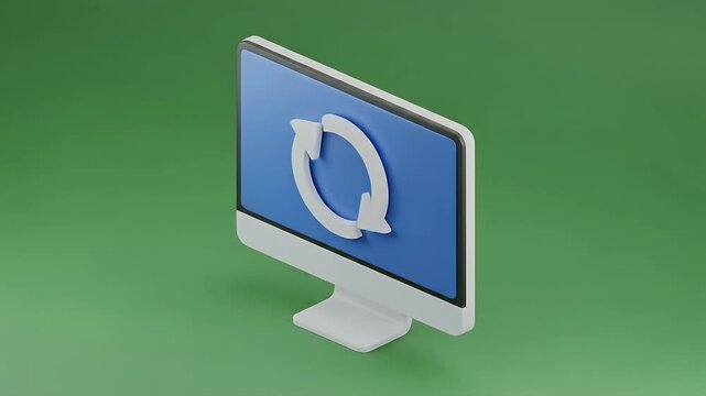 Computer Refresh Symbol in Conversion Process