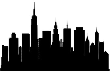 Fototapeta premium city skyline silhouette