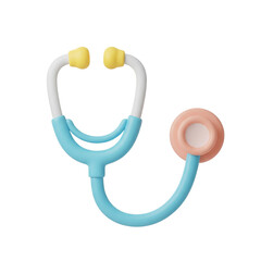 stethoscope on white background