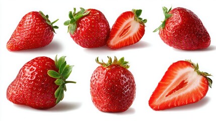 strawberry isolated on white background