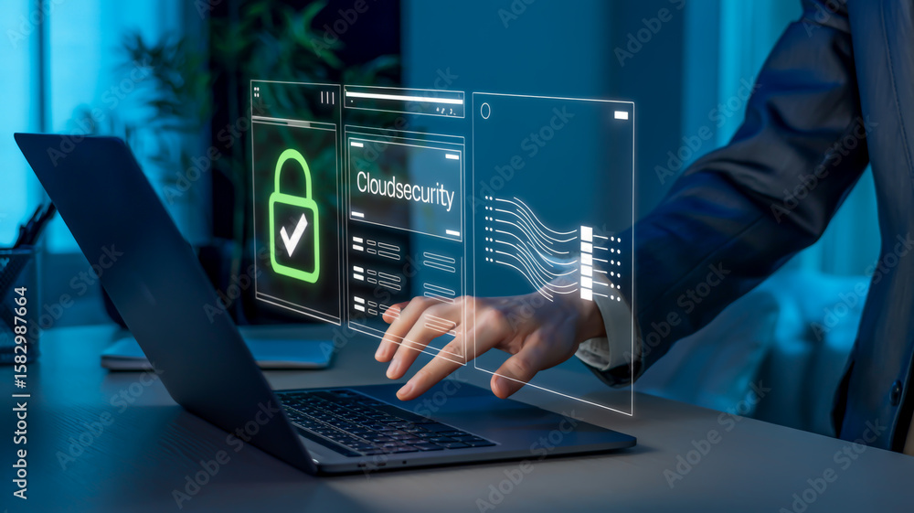 Poster digital security interface interaction technology