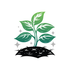 agriculture logo green leaf logo design