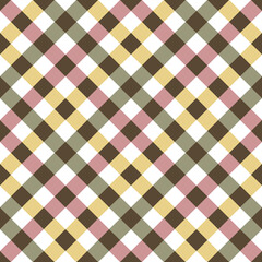 Checkered plaid seamless pattern background.