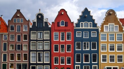 Fototapeta premium Colorful historic buildings in a row