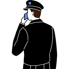 police officer silhouette