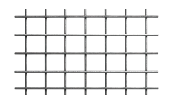 Concrete reinforcing mesh with a grid pattern for strengthening building foundations.