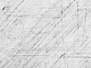 Abstract texture with diagonal lines and scratches on a white surface created through artistic design