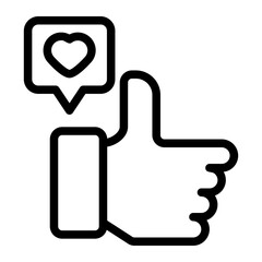 Obraz premium like icon