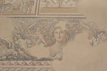 Mona Lisa of the Galilee, Dionysus Mosaic, Sepphoris (Tzippori), Israel 