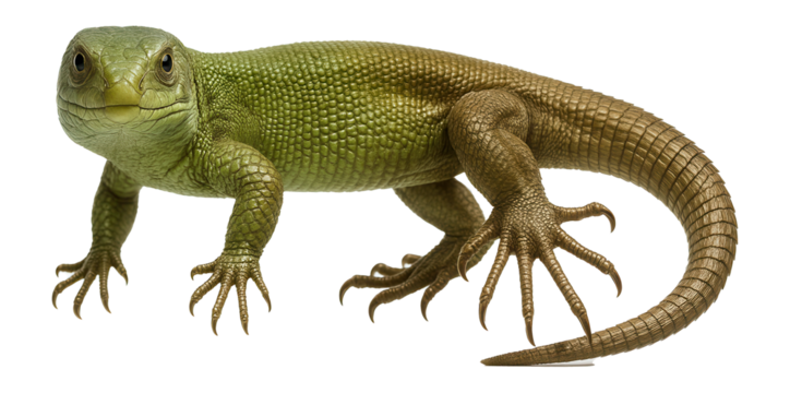 Lizard with a duplicated hind leg, two fully functional feet on one side