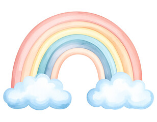 Pastel Rainbow Cloud – Whimsical Dream Style