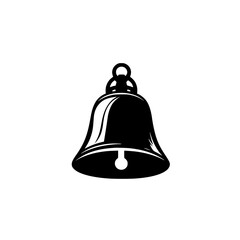 Icon of a black bell symbolizing communication and alertness in various contexts