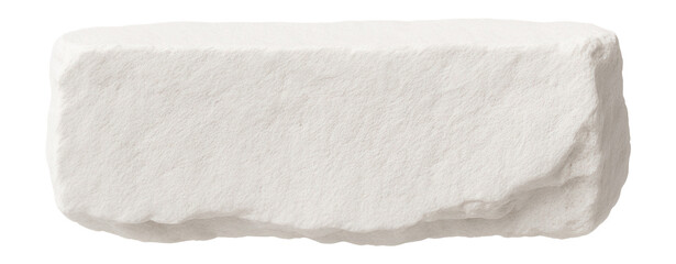 Chalk sample showing soft, white texture and fine microporous structure