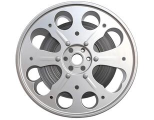 Vintage Film Reel with Shadow – Movie Theme PNG