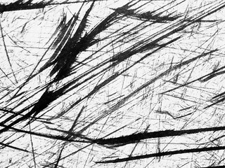 Abstract black and white lines create a dynamic texture on a light background in a creative...