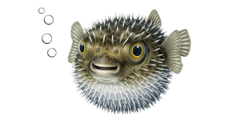 Isolated Puffer Fish © Anna