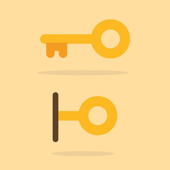 design about simple lock icon