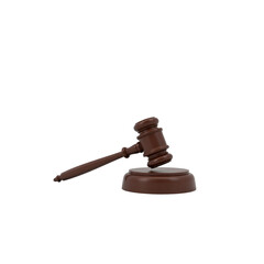 Gavel on Sound Block Symbol of Justice and Law
