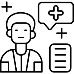 Positive Thinking Icon Vector Element