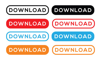 Multicolor Download Buttons for Websites, Apps, and Digital Products
