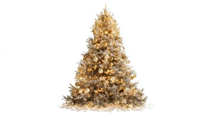 christmas tree isolated on white