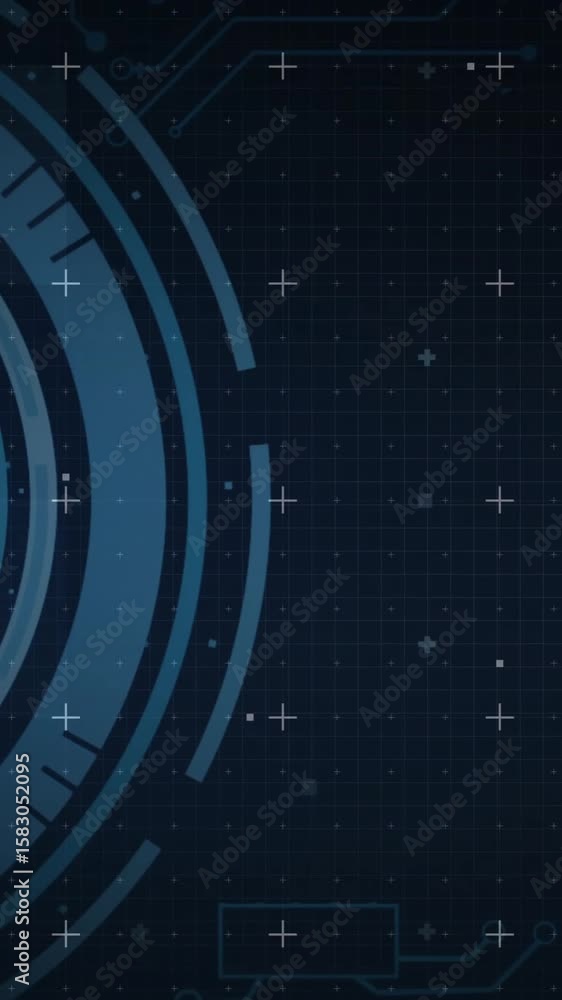 Poster animation of scope scanning over data processing