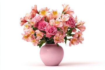 bouquet of roses in vase