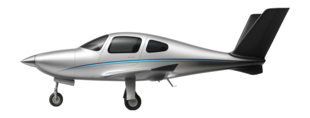V-tail aircraft with retractable nose wheel and streamlined design
