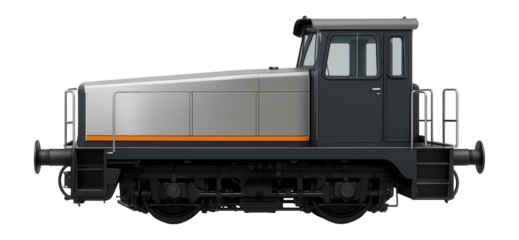 Compact diesel shunting locomotive with a low-profile hood and single cab design