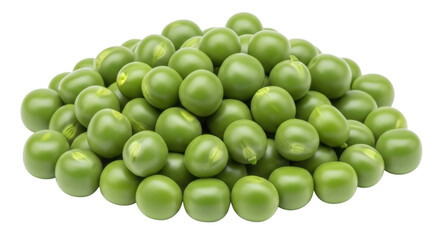 Isolated Heap of Green Peas