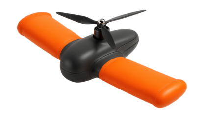 Inflatable wing drone with compact storage form and rapid deployment