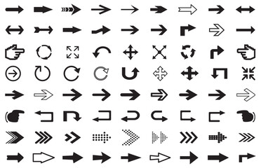 Arrows set icon. Arrows set vector illustration. Arrow icon. Arrow black colored. vector icon. Arrows vector collection. Vector illustration