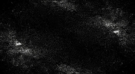 Fototapeta premium Gritty black and white abstract texture with scattered specks and distressed details for a rustic overlay.