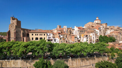 Mont-roig del Camp town on sunny summer day. Tarragona, Spain.