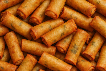 Crispy Fried Spring Rolls – Asian Appetizer Snack Collection

