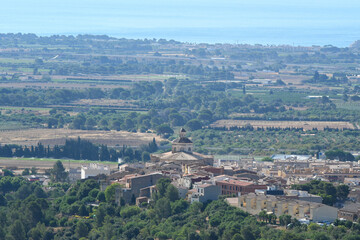 Mont-roig del Camp town on sunny summer day. Tarragona, Spain.