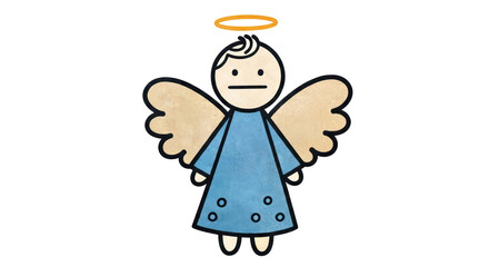 Isolated Cartoon Angel