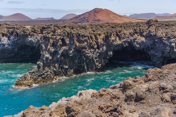 Los Hervideros cliffs in Lanzarote