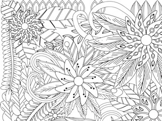 Flowers Coloring Pages For Adultes