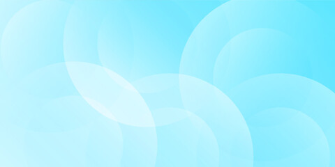 Minimalist banner background, pastel colorful, Light Blue gradations. Circle effect style geometric, abstract background. eps 10