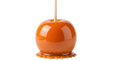 Isolated Caramel Apple