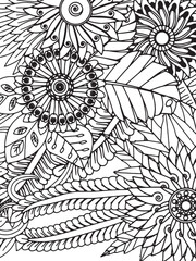 Flowers Coloring Pages For Adultes