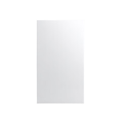 White rectangular blank paper isolated on black background