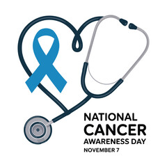 Minimalist Cancer Awareness Day Illustration.